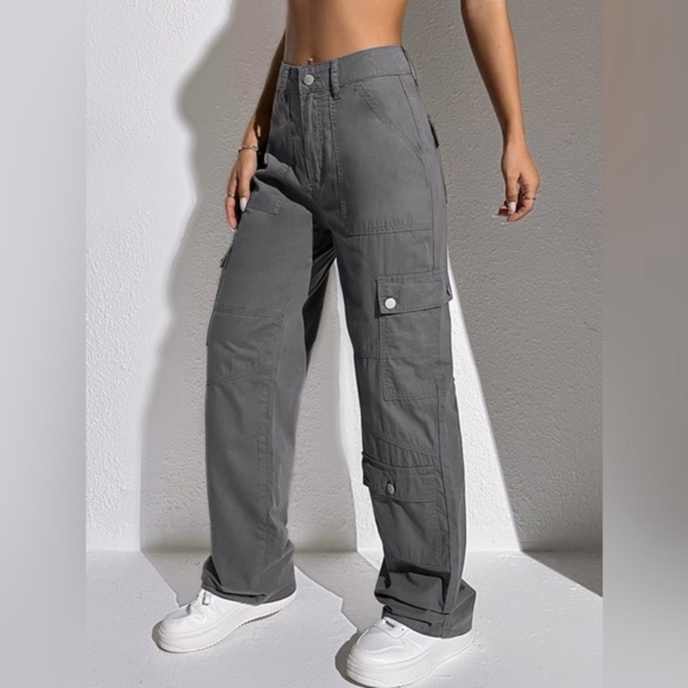 Gray Cargo Pants